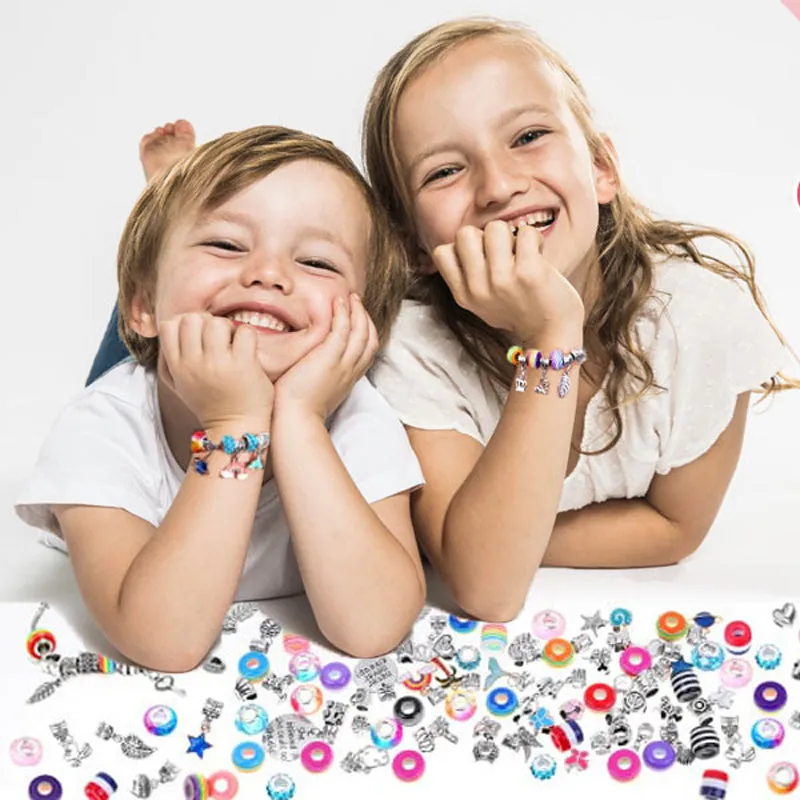 68pcs Charm Bracelet Making Kit for Girls