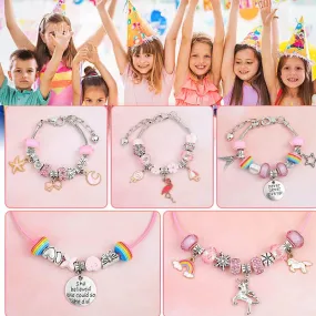 68pcs Charm Bracelet Making Kit for Girls