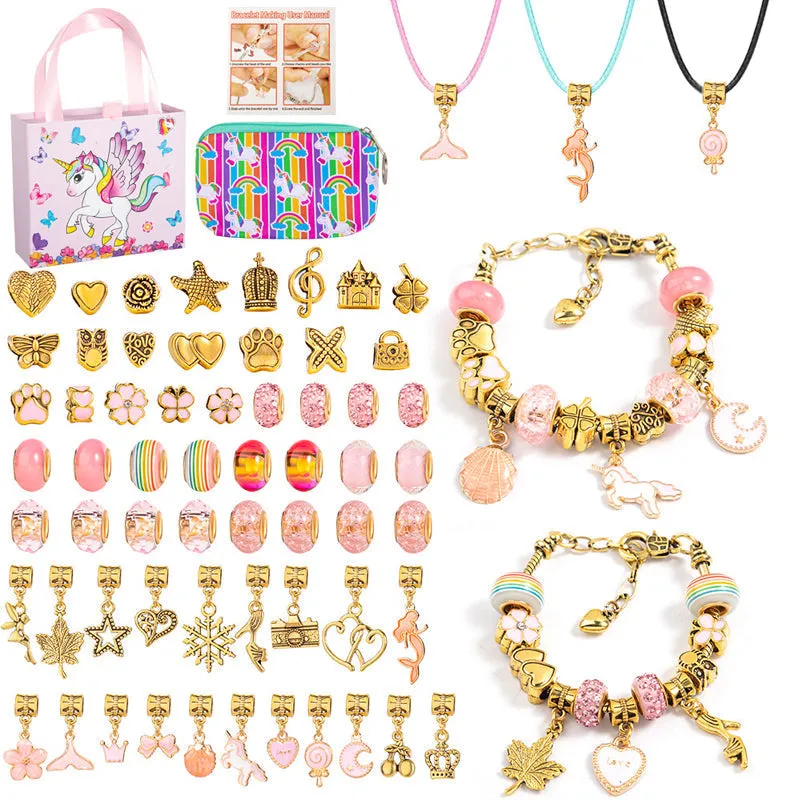 68pcs Charm Bracelet Making Kit for Girls