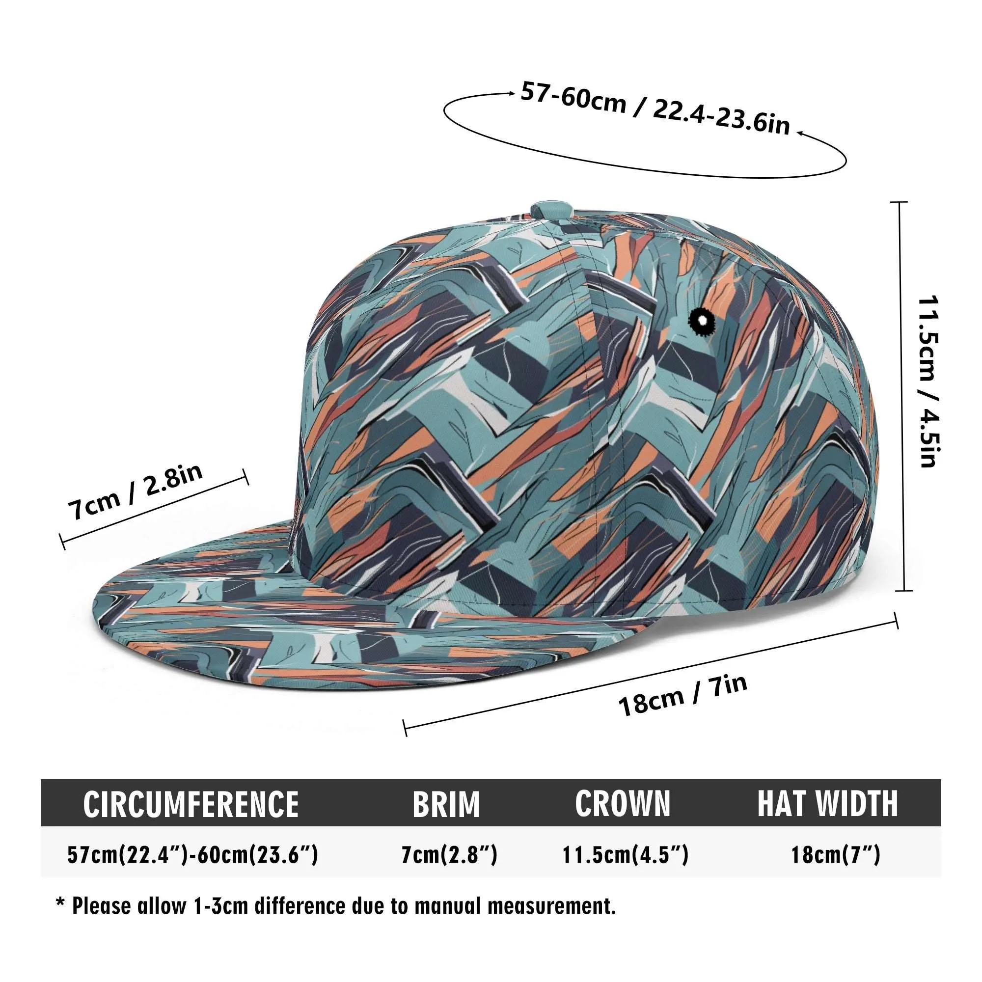 Abstract Breeze Unisex Classic Snapbacks