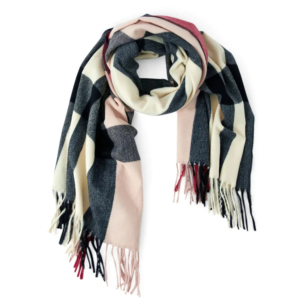 Accessorize London Women's Multi Florence Check Blanket