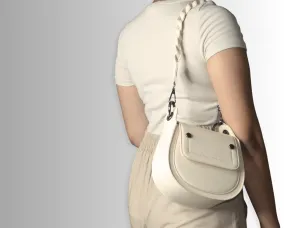 Adriana Cross Body and Shoulder Ladies Bag - Ivory