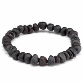 Adult Cherryaid Raw Dark Cherry Baltic Amber Stretch Bracelet