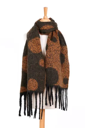 Anna Spot Scarf Khaki