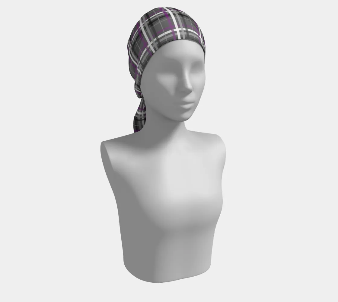 Asexual Plaid Long Scarf