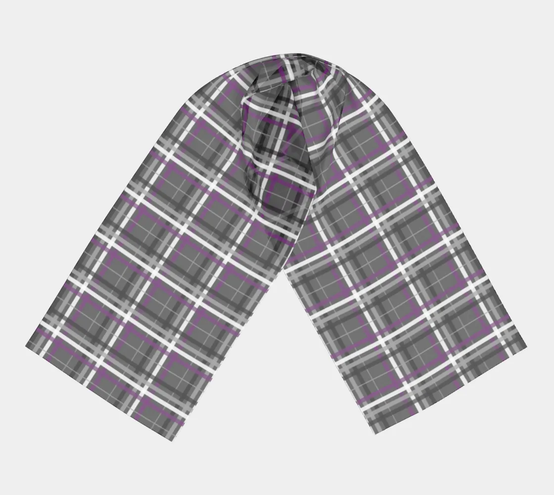 Asexual Plaid Long Scarf