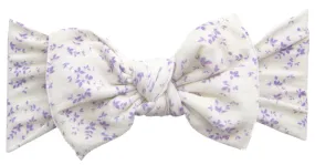 Baby Bling Lilac Vines Printed Knot Headband