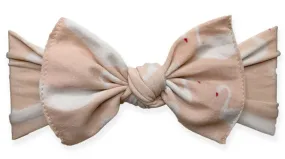 Baby Bling Swan Printed Knot Headband