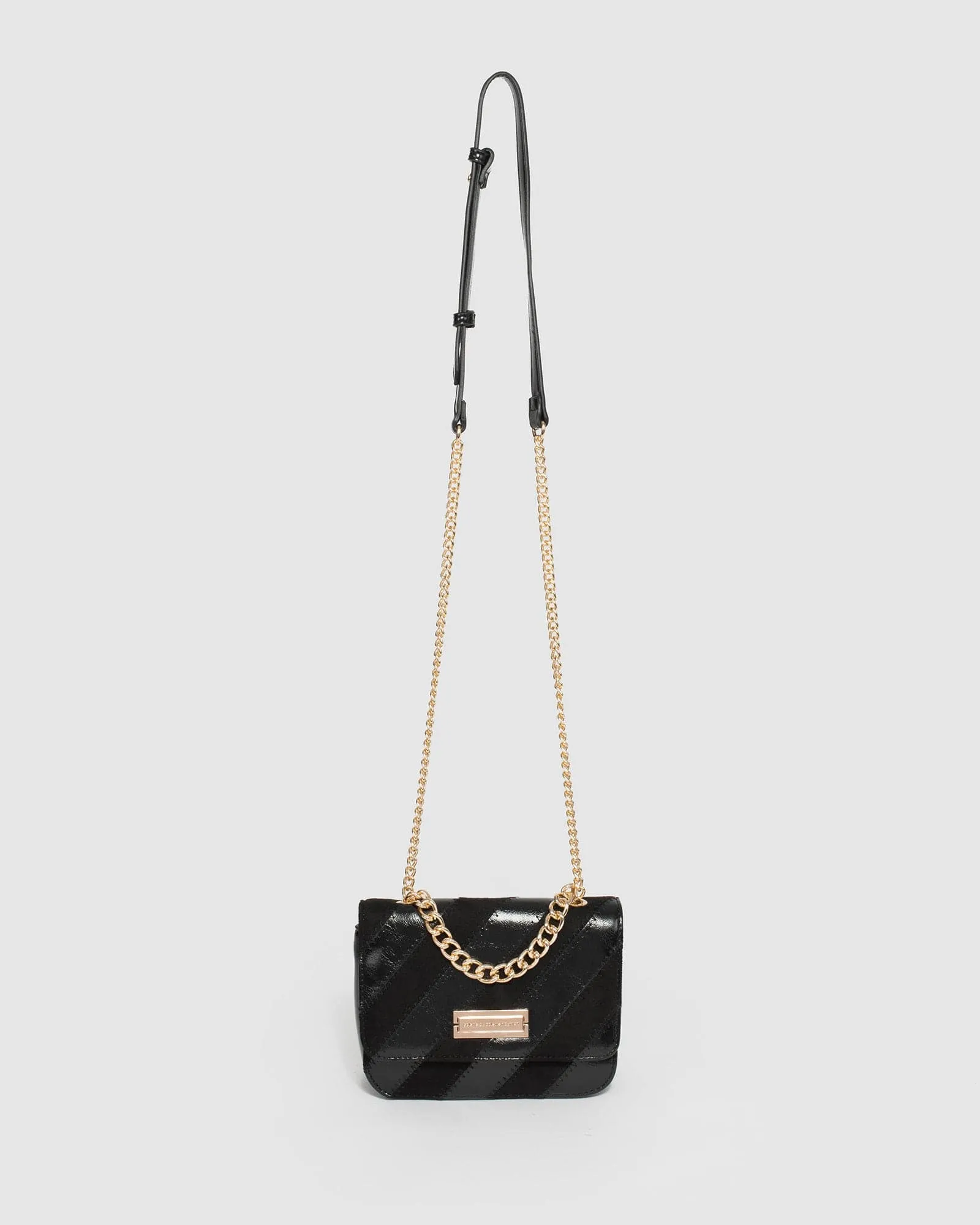 Black Esther Diag Crossbody Bag