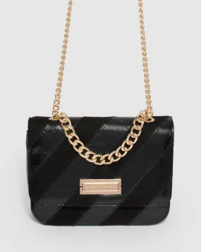Black Esther Diag Crossbody Bag