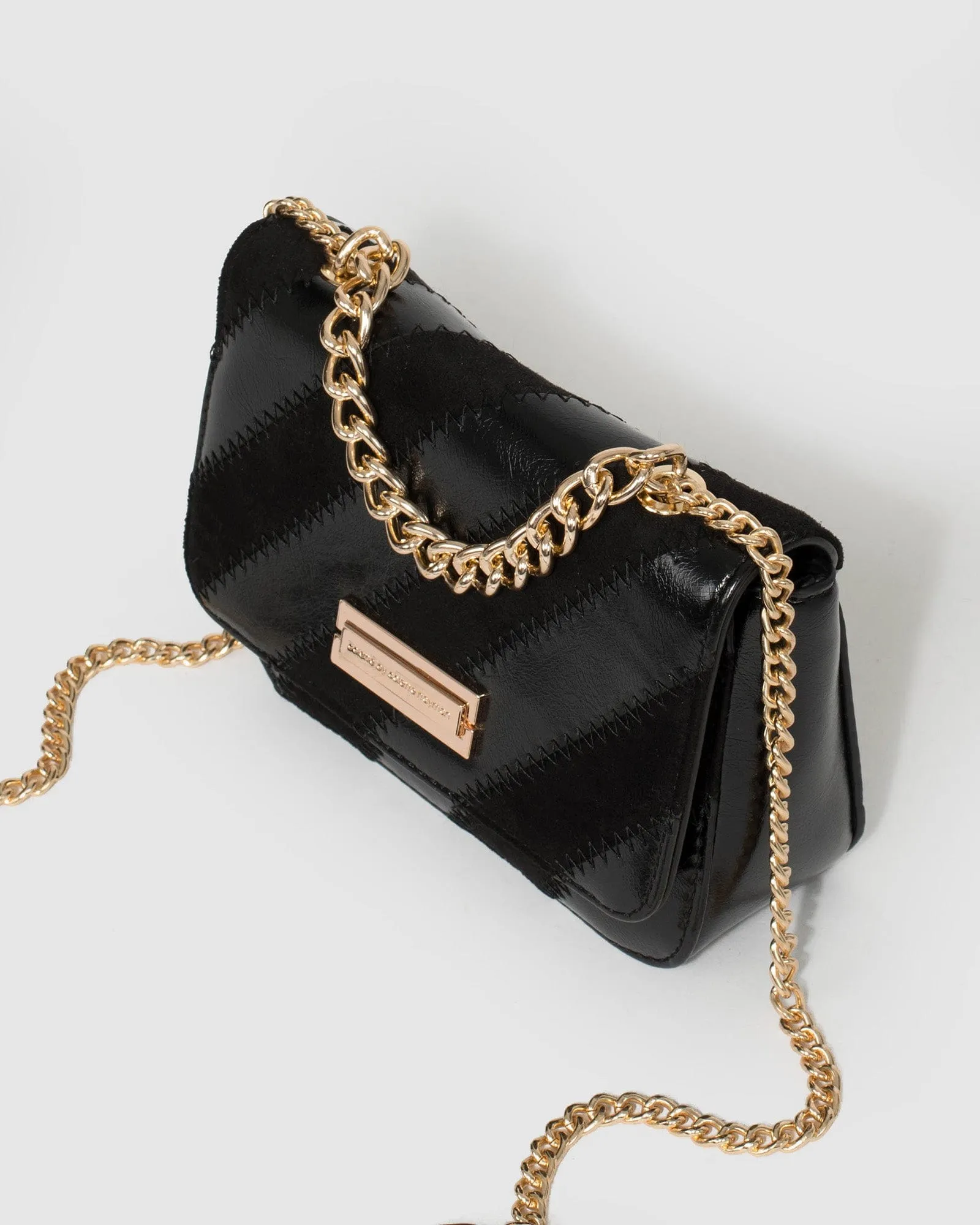 Black Esther Diag Crossbody Bag
