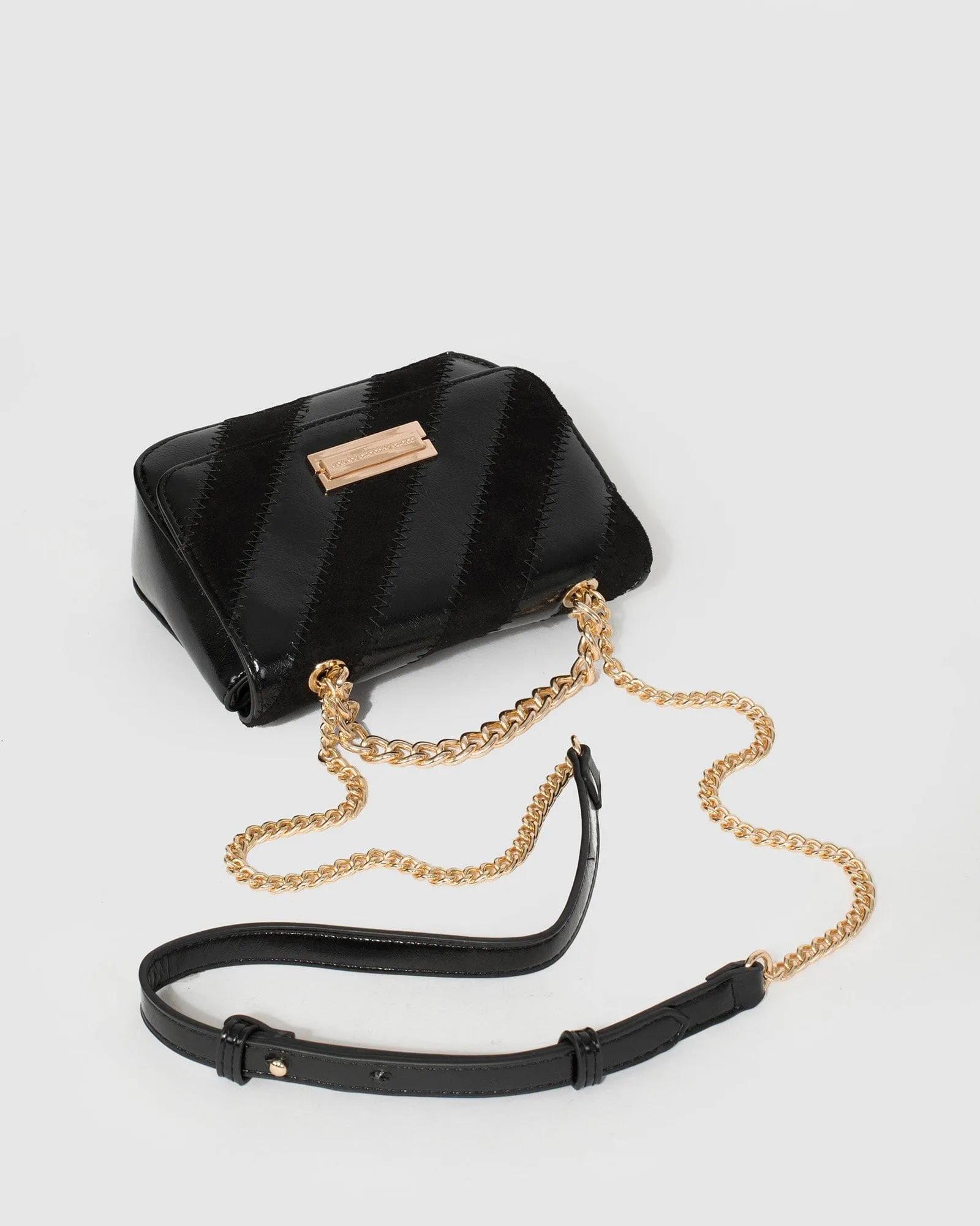 Black Esther Diag Crossbody Bag