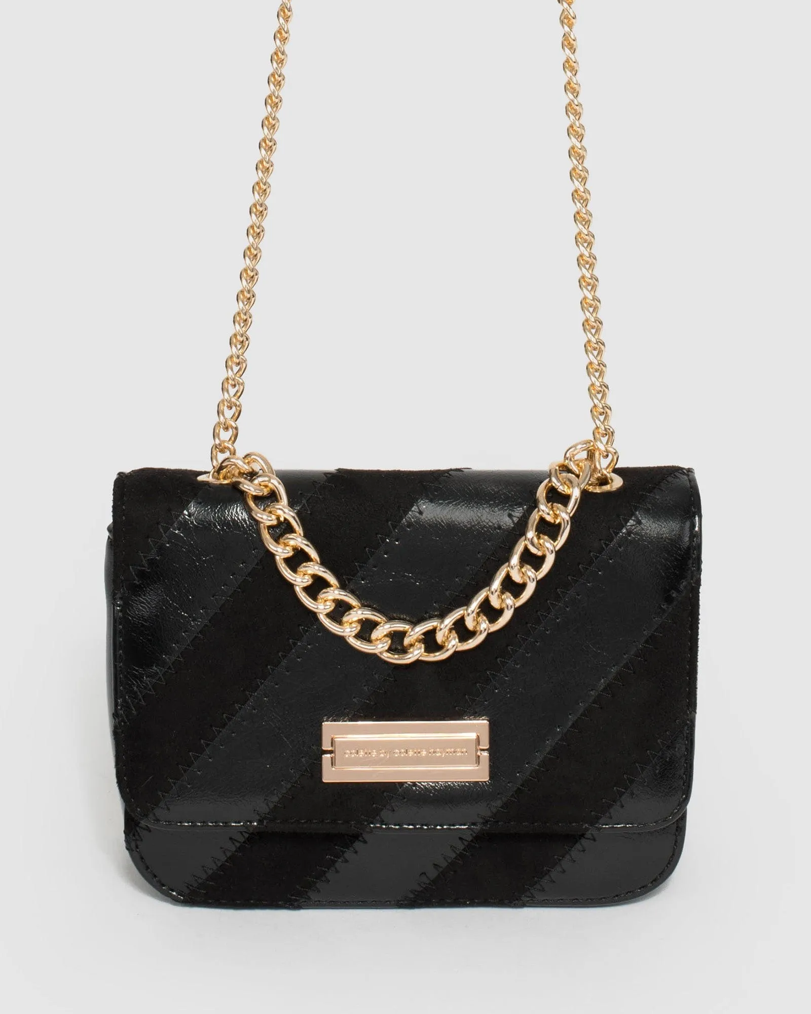 Black Esther Diag Crossbody Bag