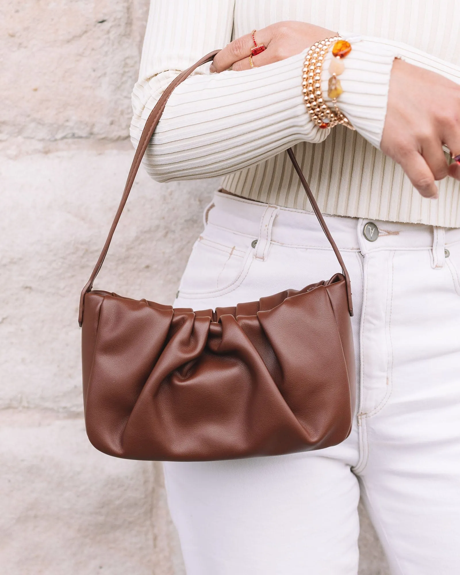 Brown Tilly Baguette Bag