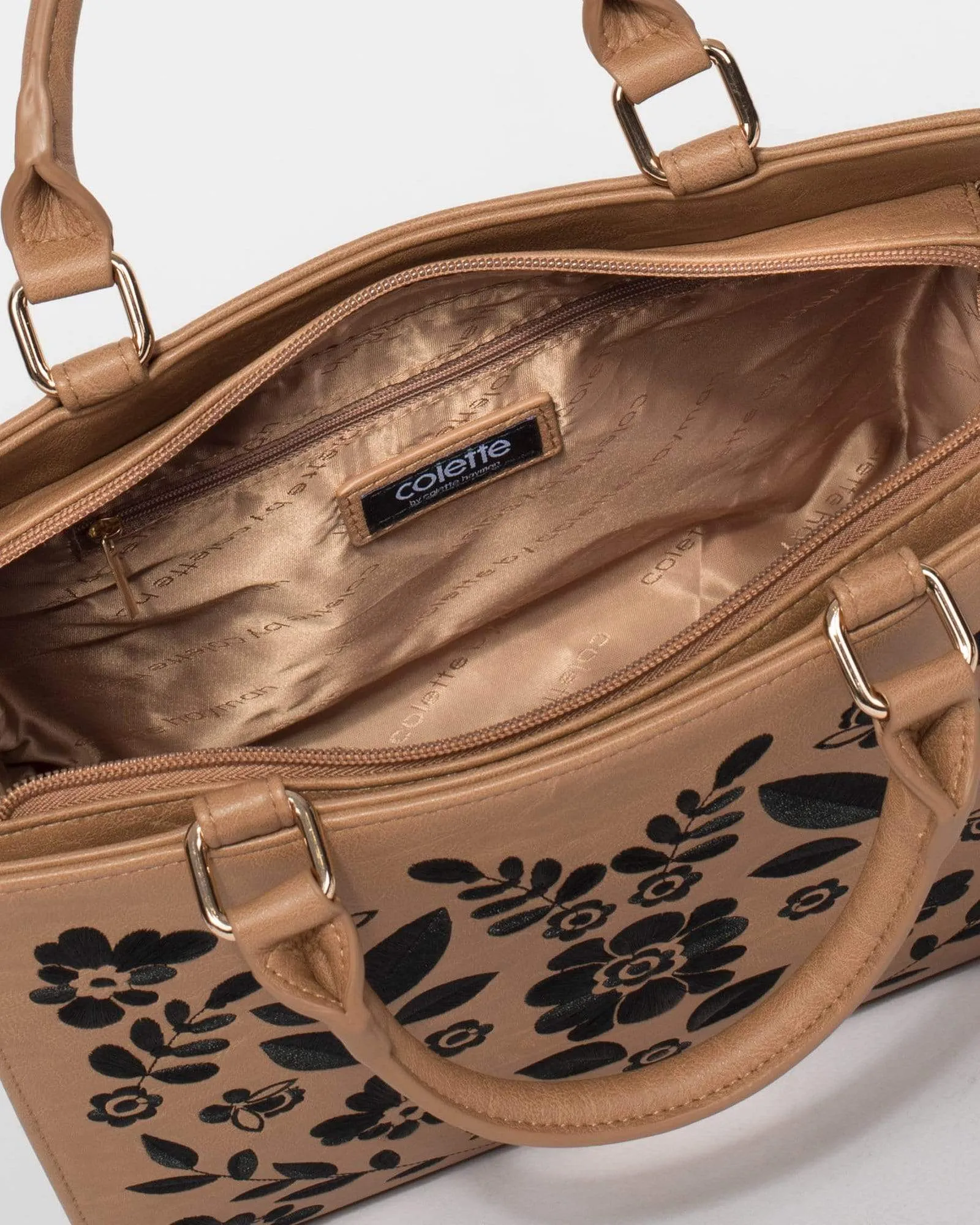 Caramel Stephanie Blossom Tote Bag