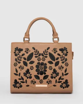 Caramel Stephanie Blossom Tote Bag