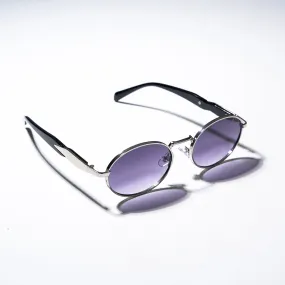 Chokore Pure Shield Round Frame Sunglasses (Blue)
