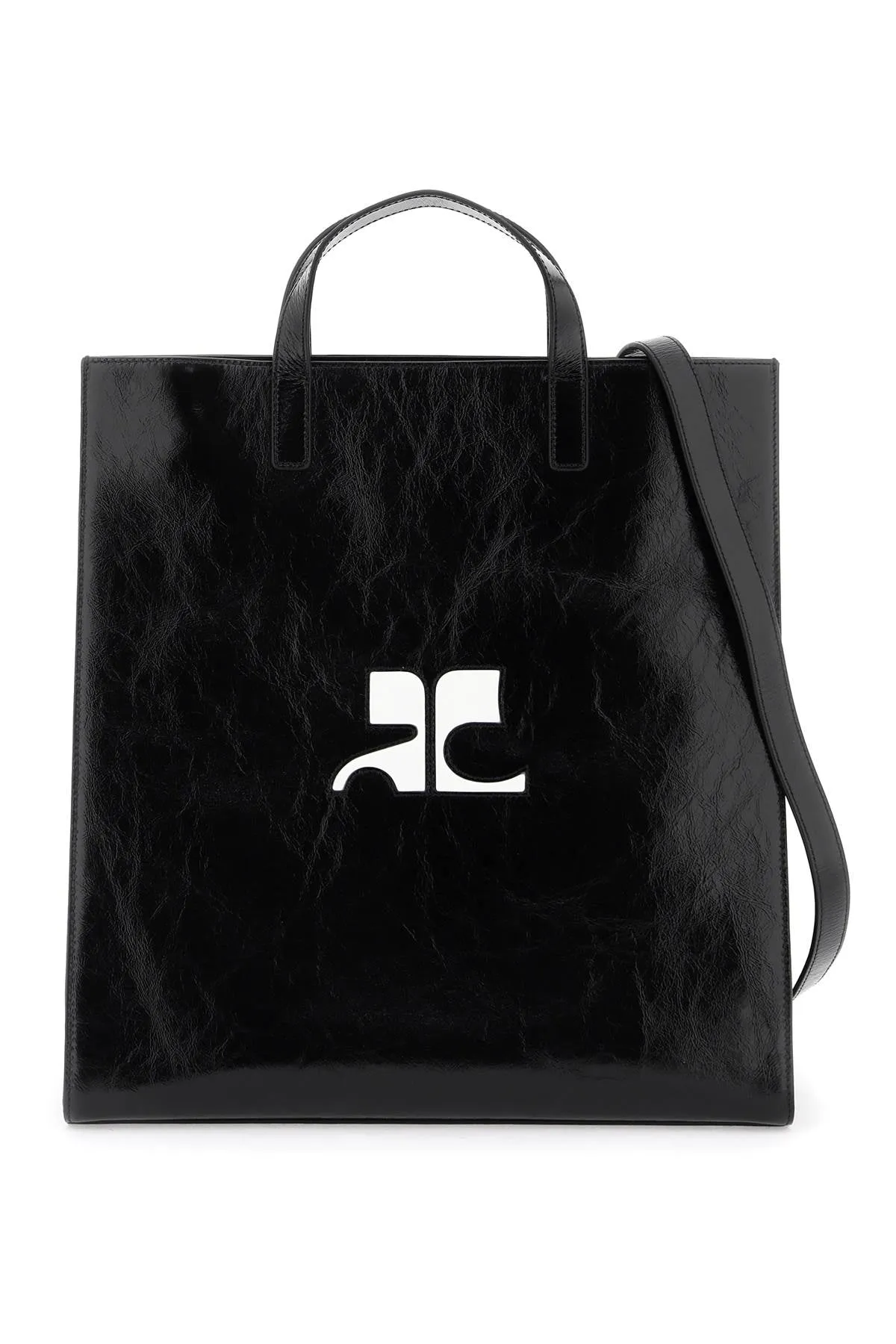 Courreges "heritage leather naplack tote