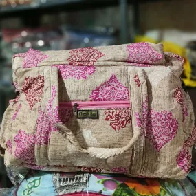Elegant Quilted Travel Duffel Bag