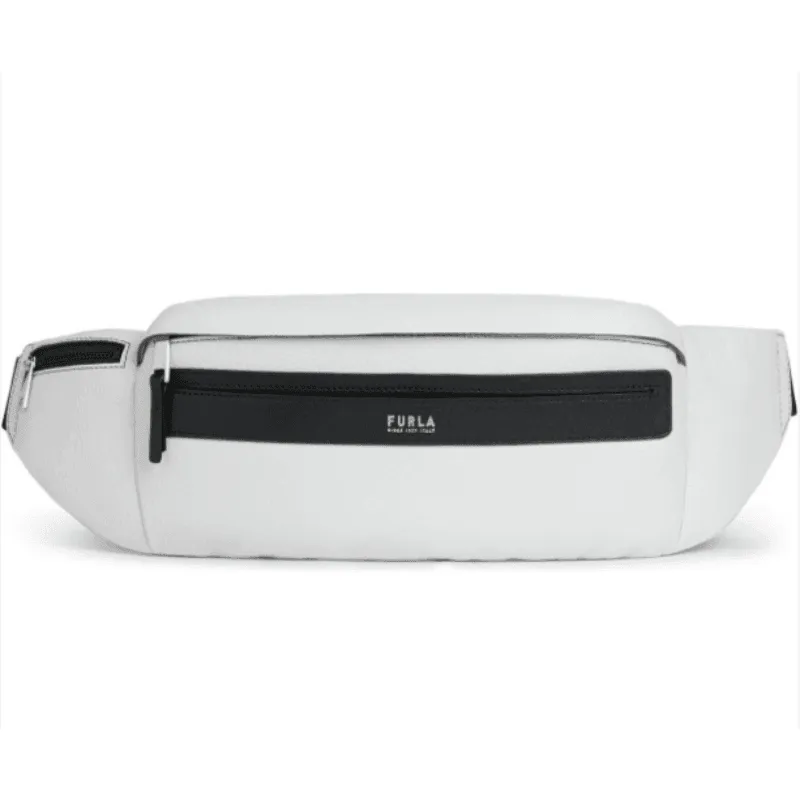 Furla Unisex Technical Slim Belt Bag - Crystal White
