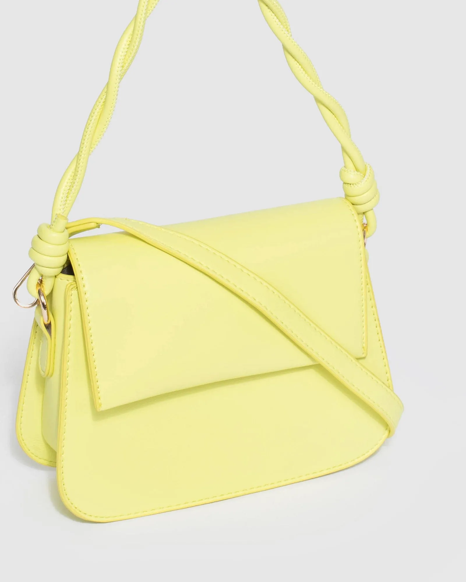 Green Olivia Twist Handle Tote Bag