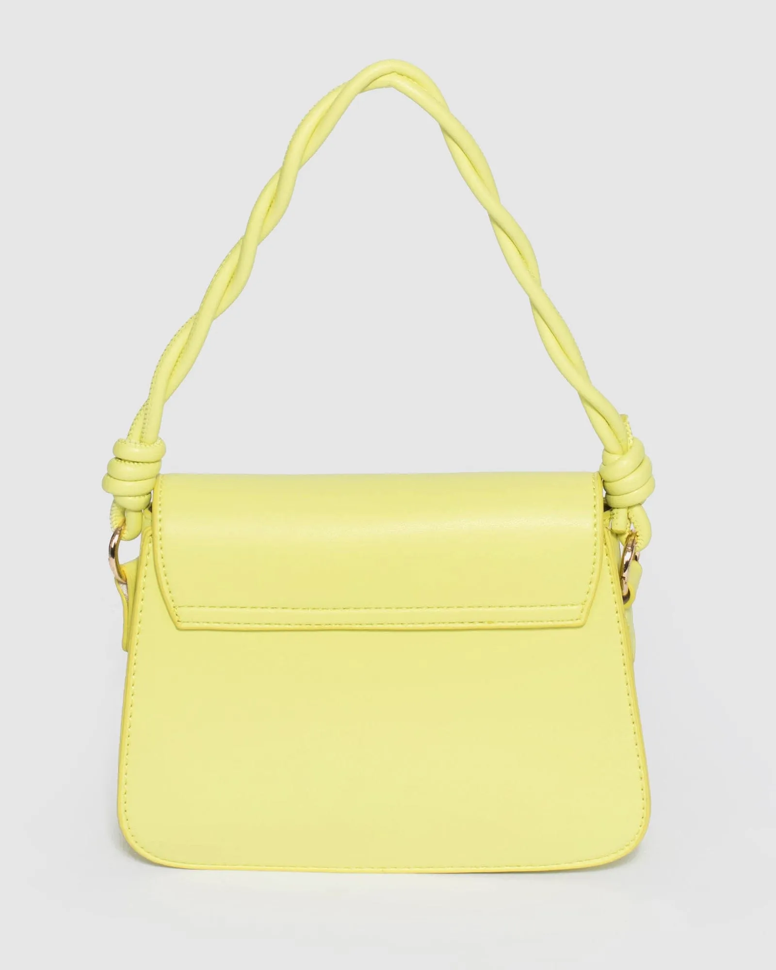 Green Olivia Twist Handle Tote Bag