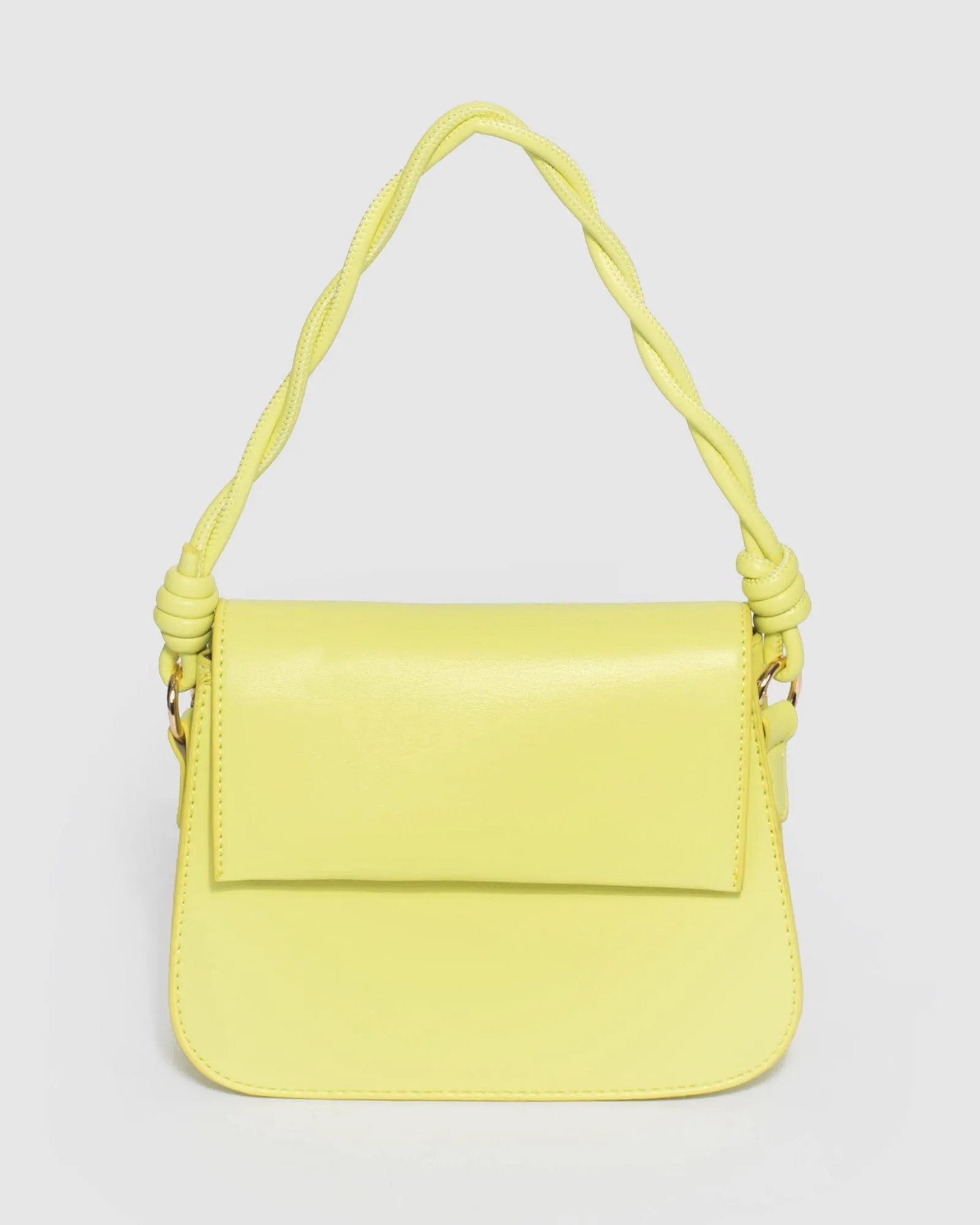 Green Olivia Twist Handle Tote Bag