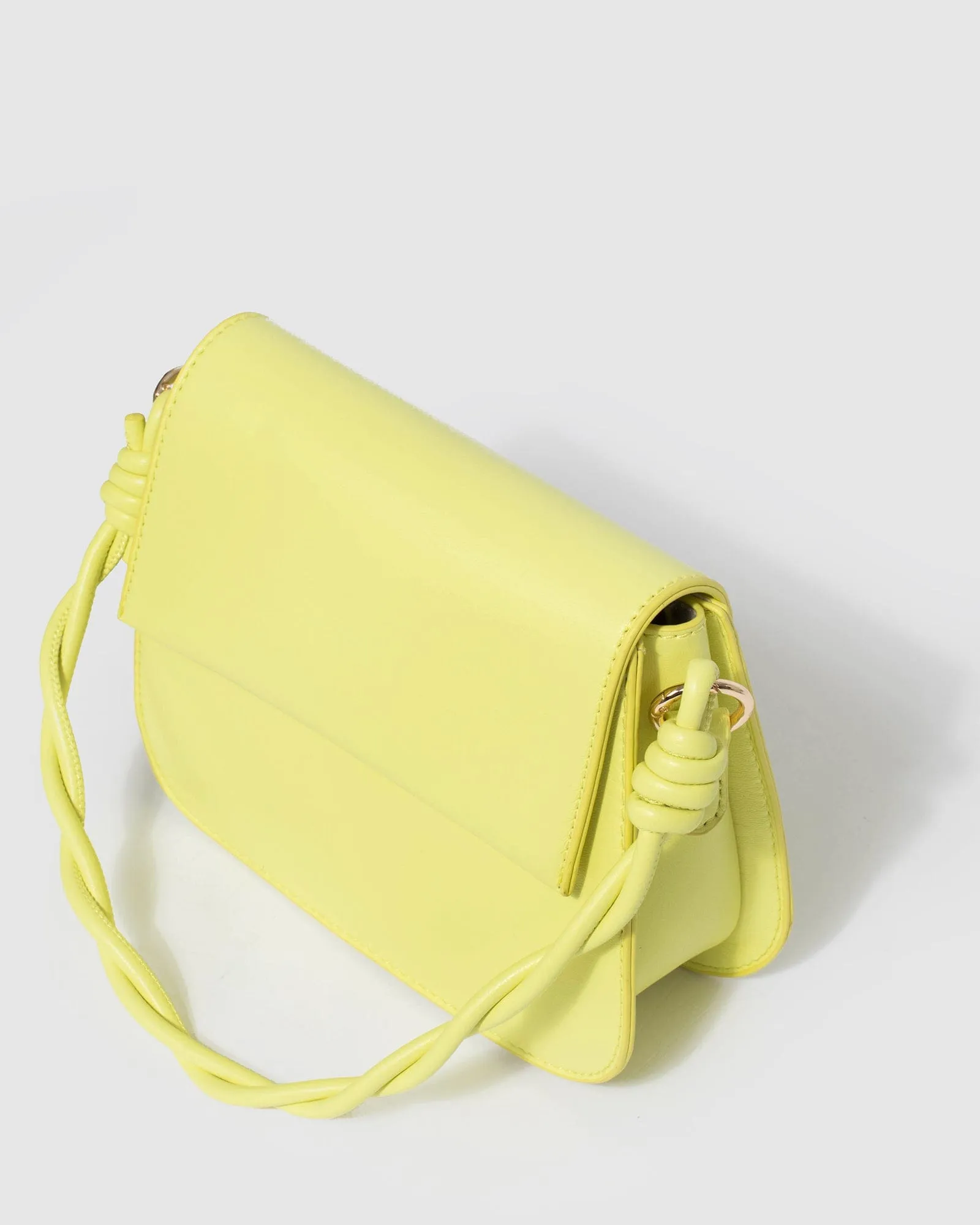 Green Olivia Twist Handle Tote Bag
