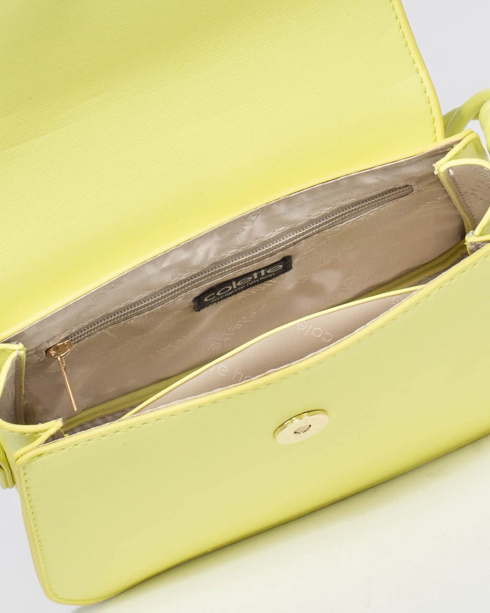 Green Olivia Twist Handle Tote Bag