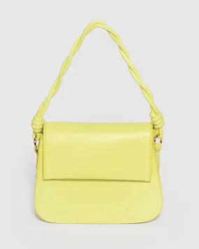 Green Olivia Twist Handle Tote Bag