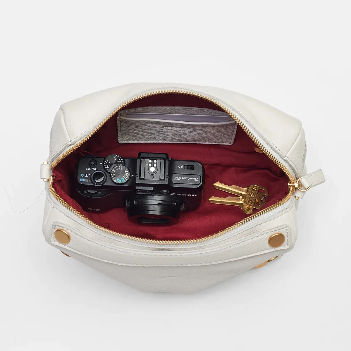 Hammitt Evan Crossbody - Calla Lily White/Brushed Gold