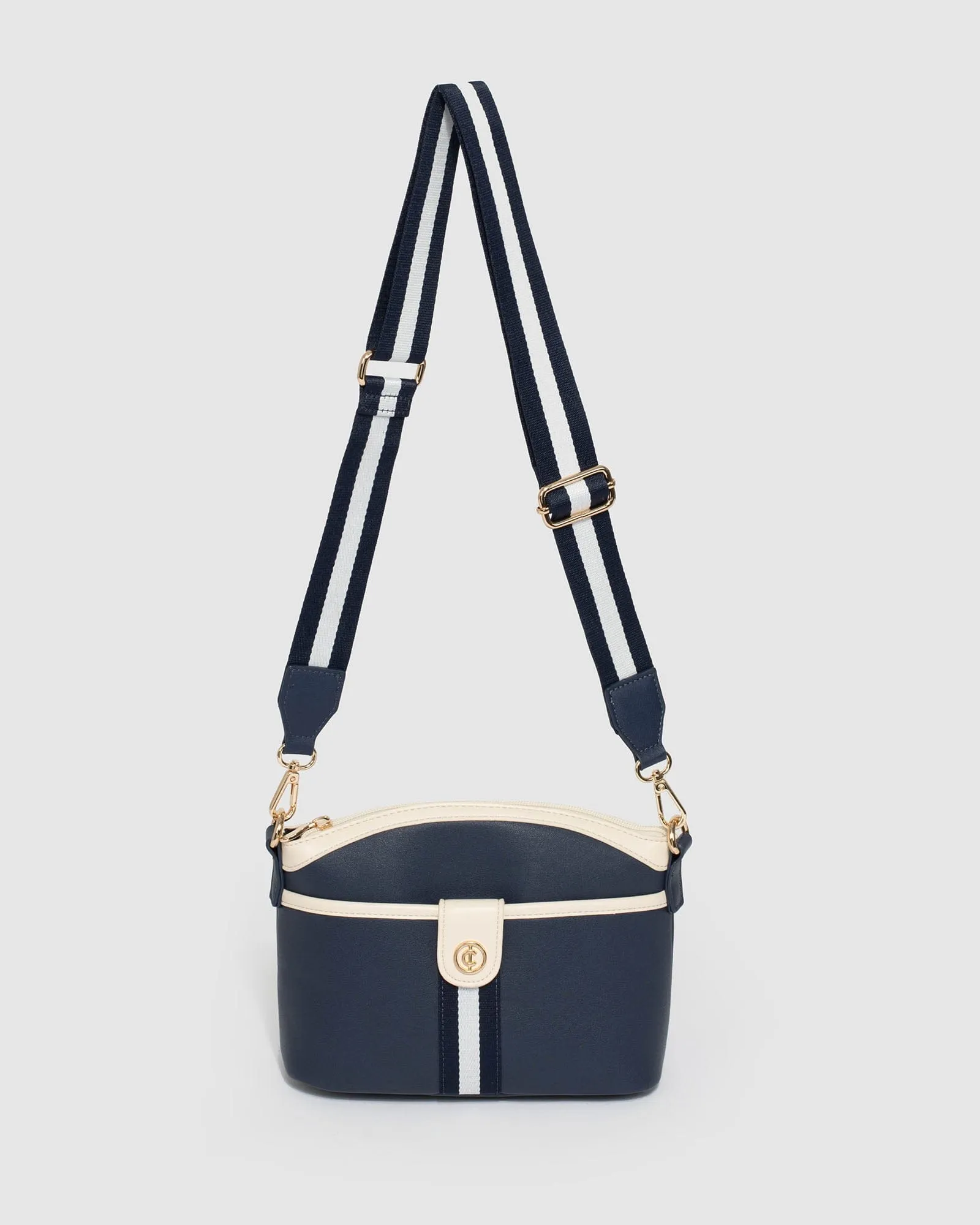 Kai Webbing Navy Crossbody Bag