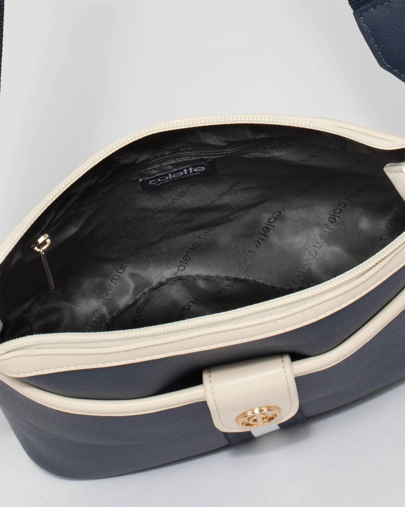 Kai Webbing Navy Crossbody Bag