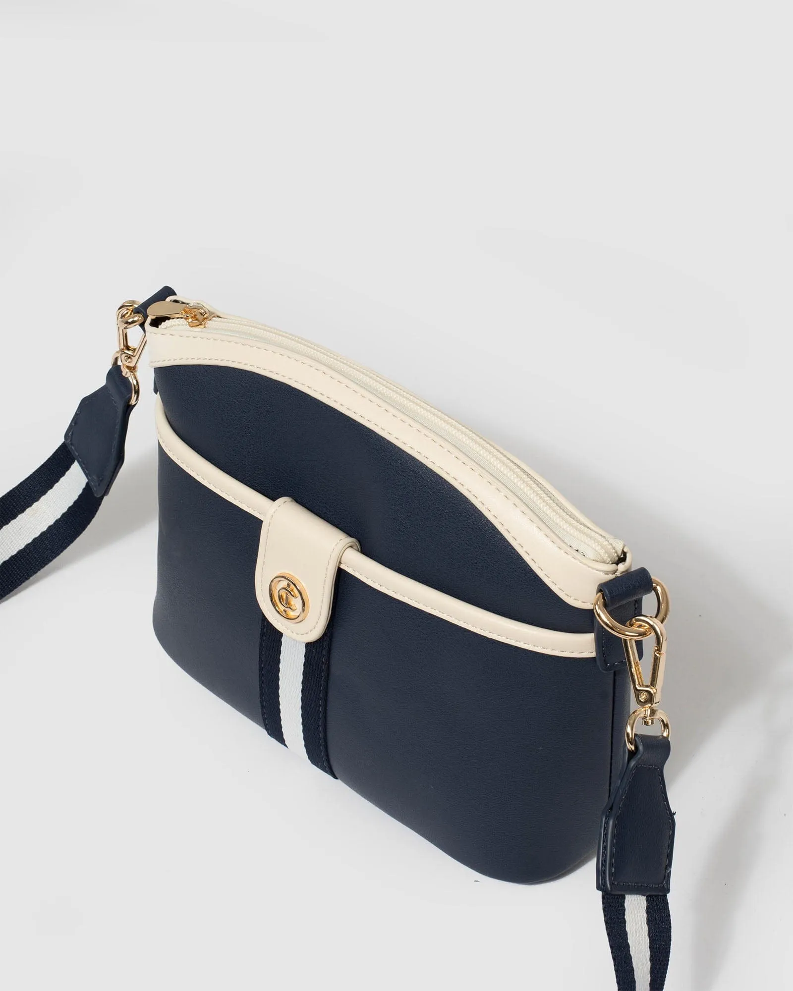 Kai Webbing Navy Crossbody Bag