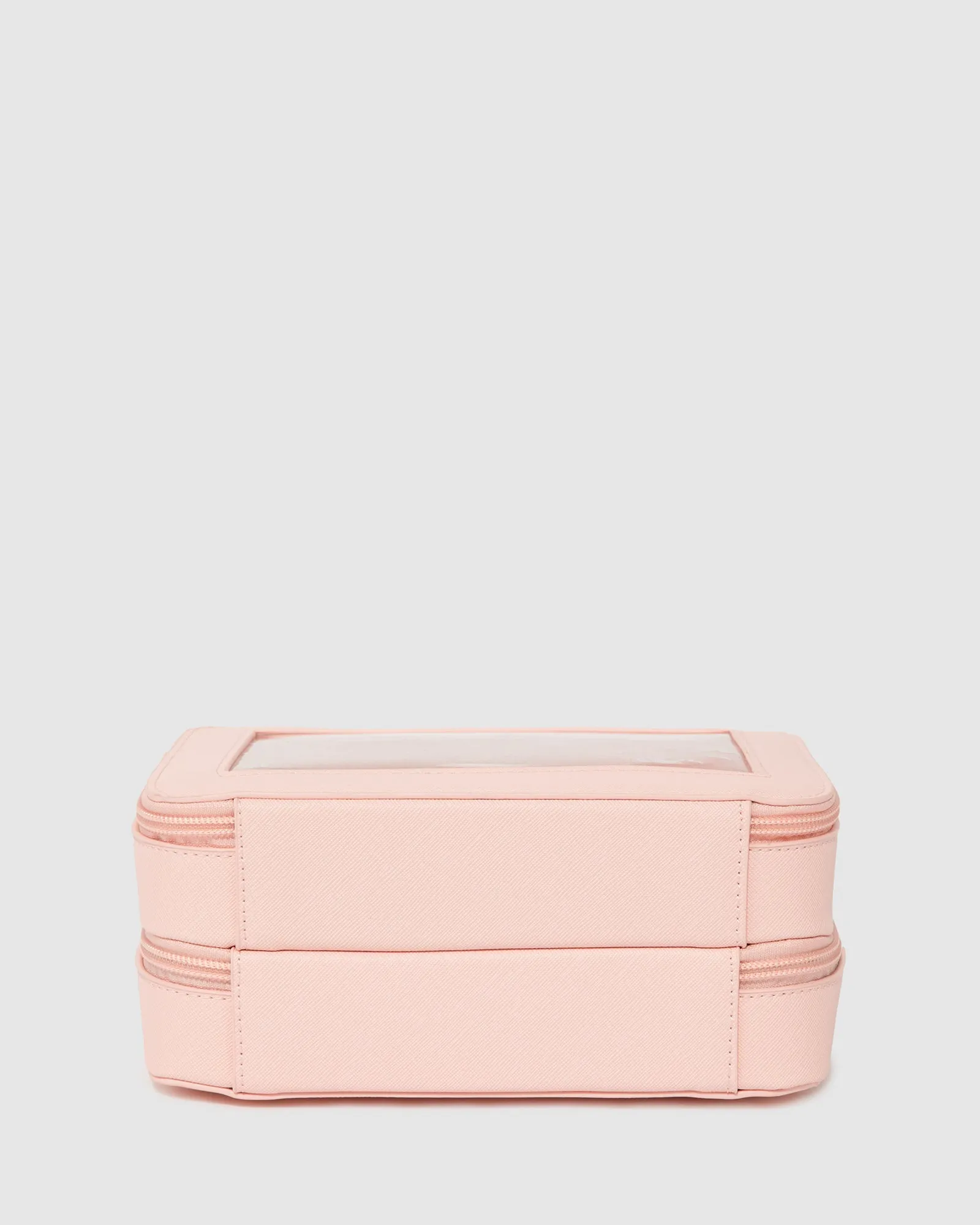 Light Pink Mina Multi Compartment Cosmetic Case