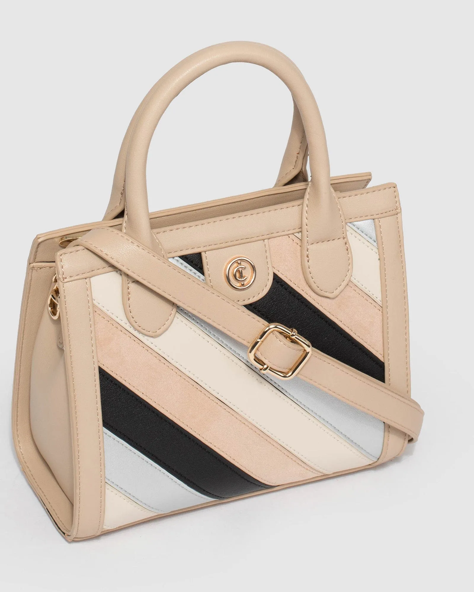 Multi Colour Louella Panel Tote Bag