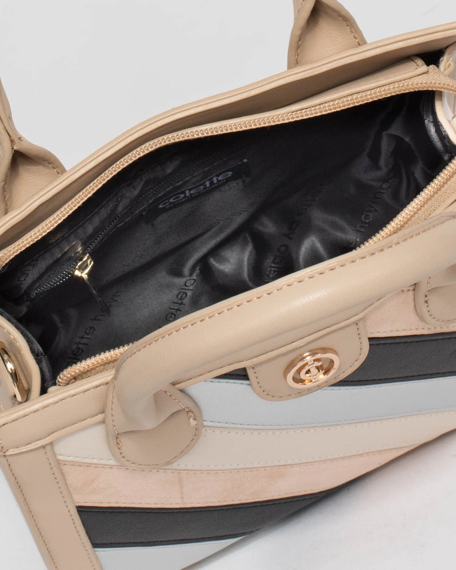 Multi Colour Louella Panel Tote Bag