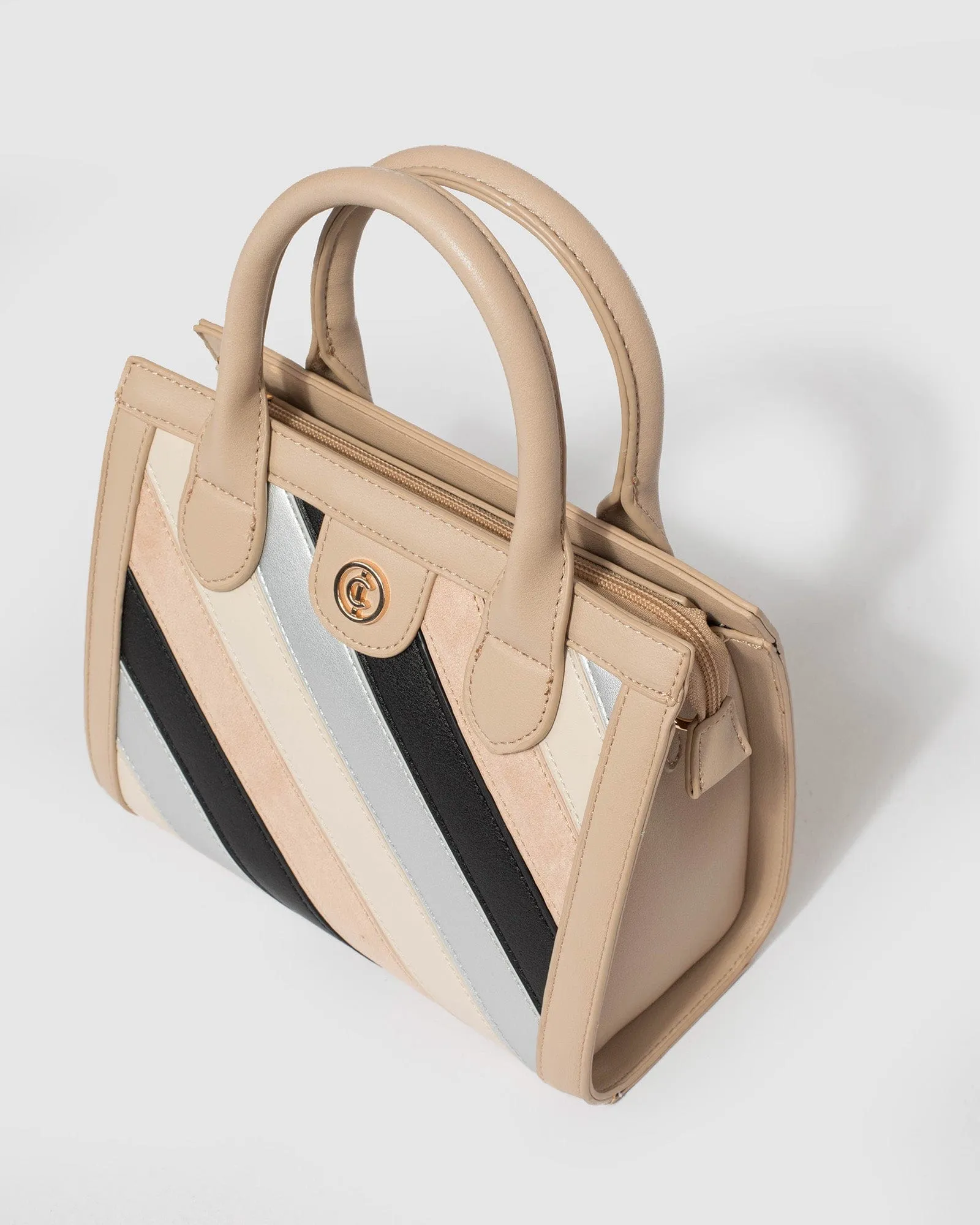 Multi Colour Louella Panel Tote Bag