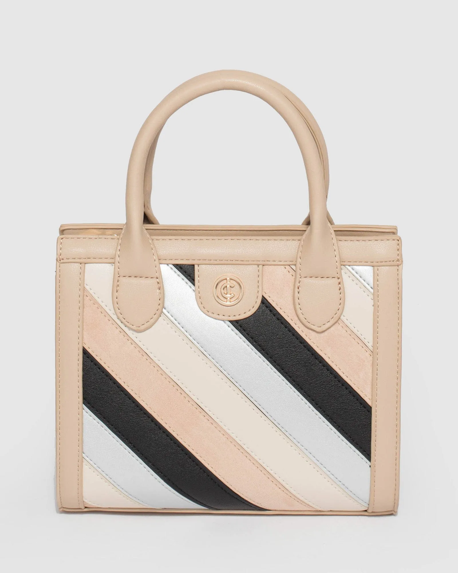 Multi Colour Louella Panel Tote Bag
