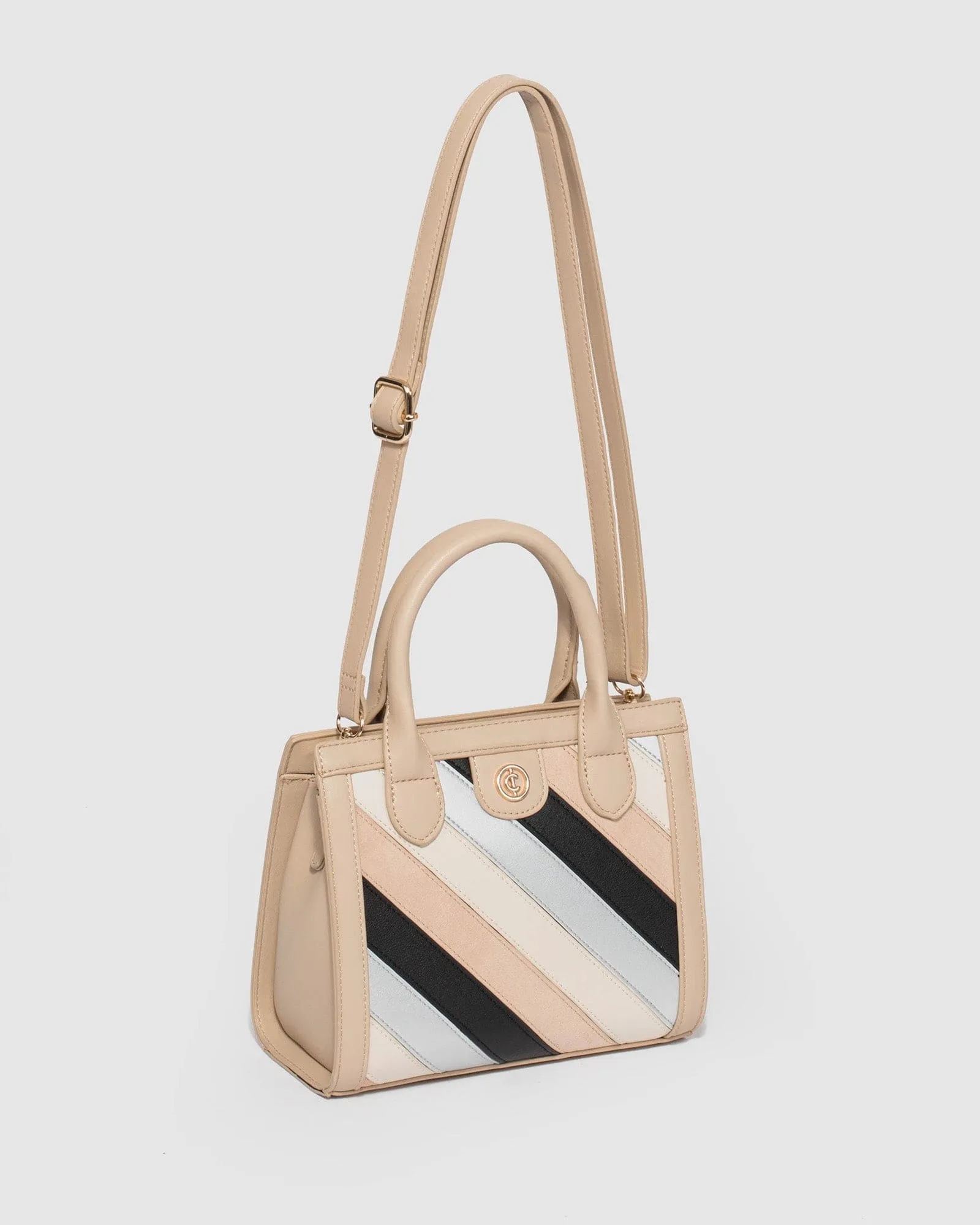 Multi Colour Louella Panel Tote Bag