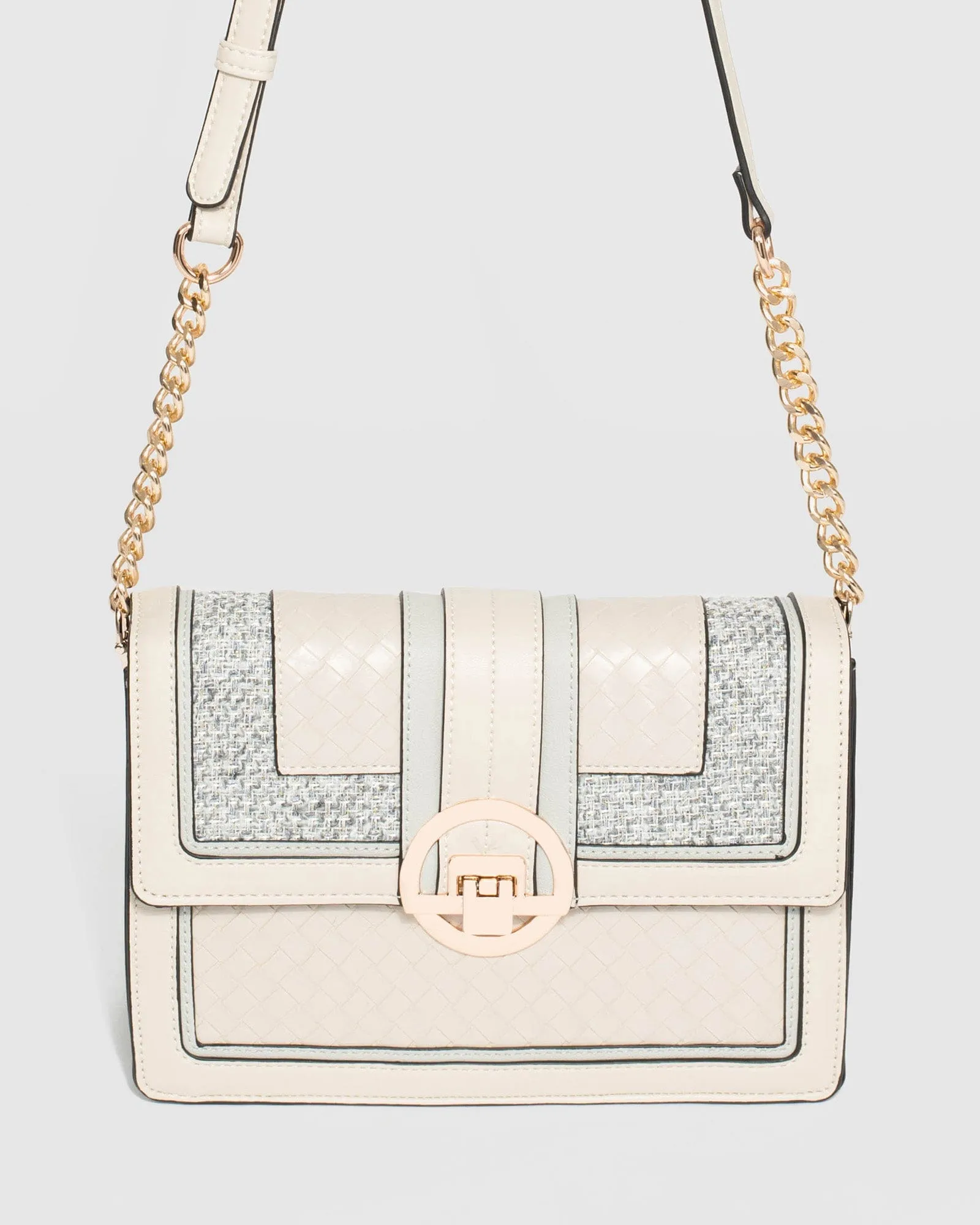 Multi Colour Orsola Lock Crossbody Bag