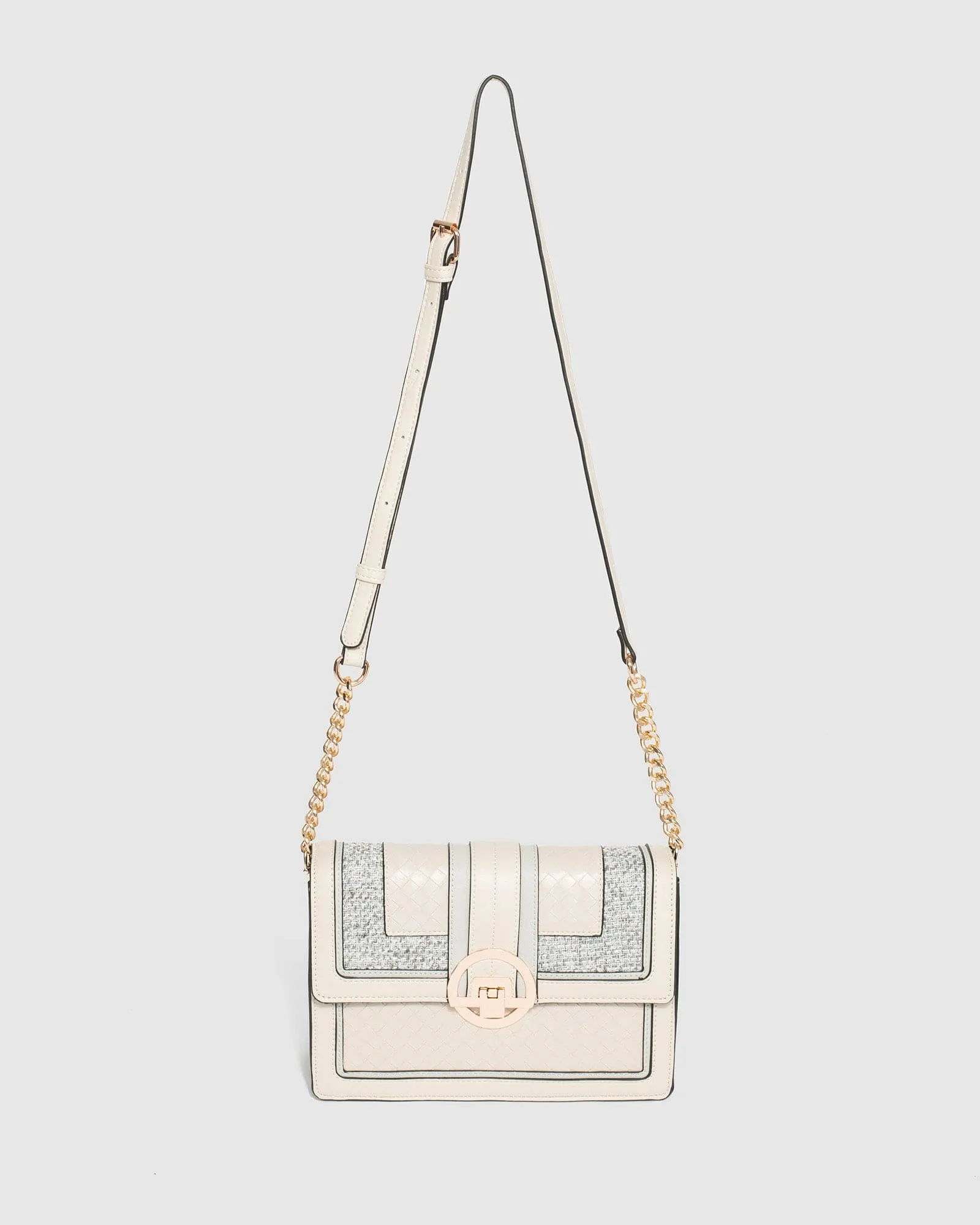 Multi Colour Orsola Lock Crossbody Bag