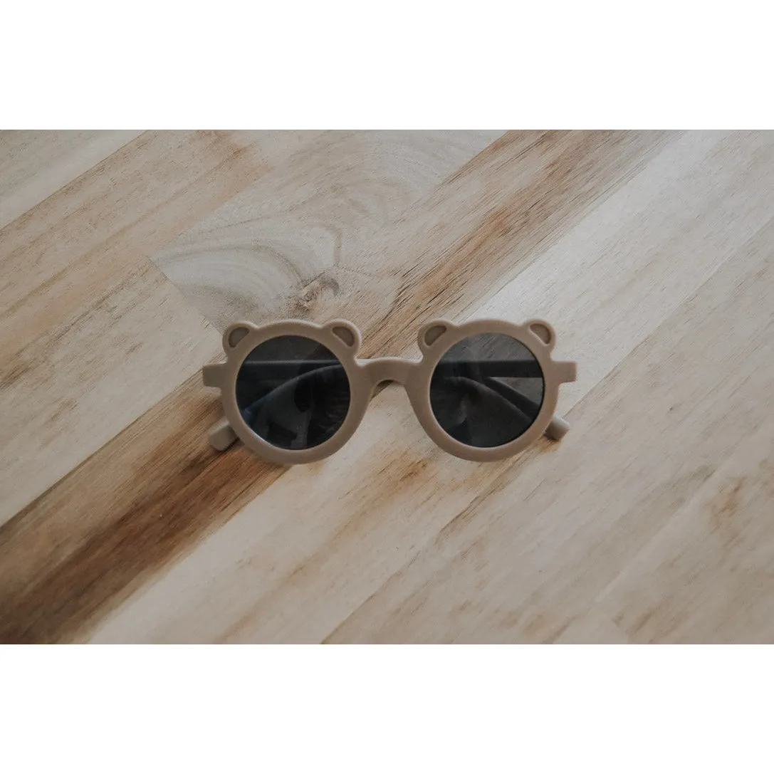 My Little Sunnies Round Bear Sunglasses Coffee Matte