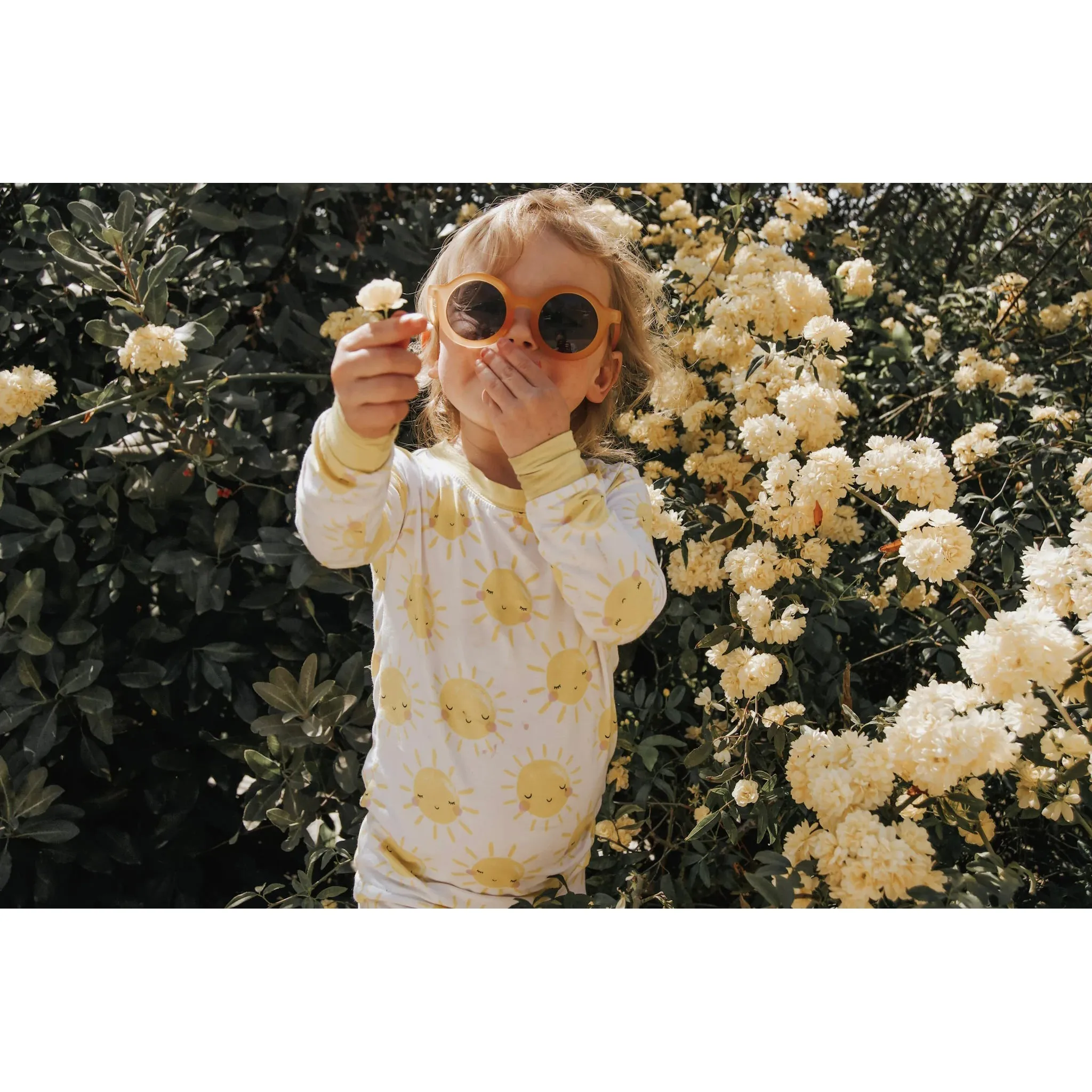 My Little Sunnies Round Retro Sunglasses Light Tangerine Matte