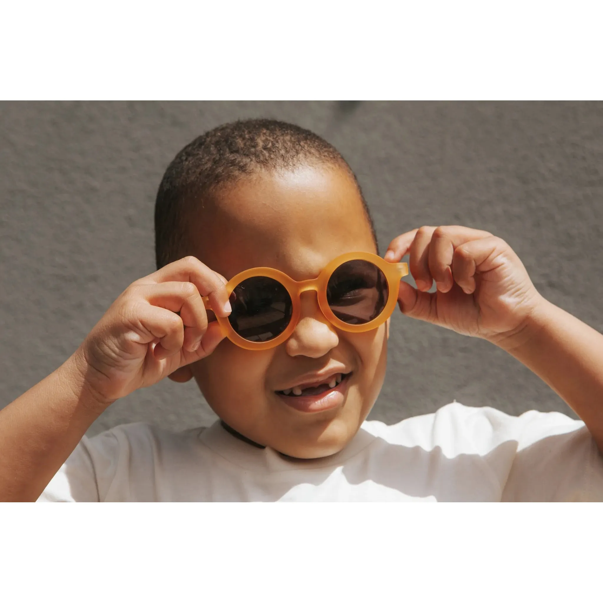 My Little Sunnies Round Retro Sunglasses Light Tangerine Matte