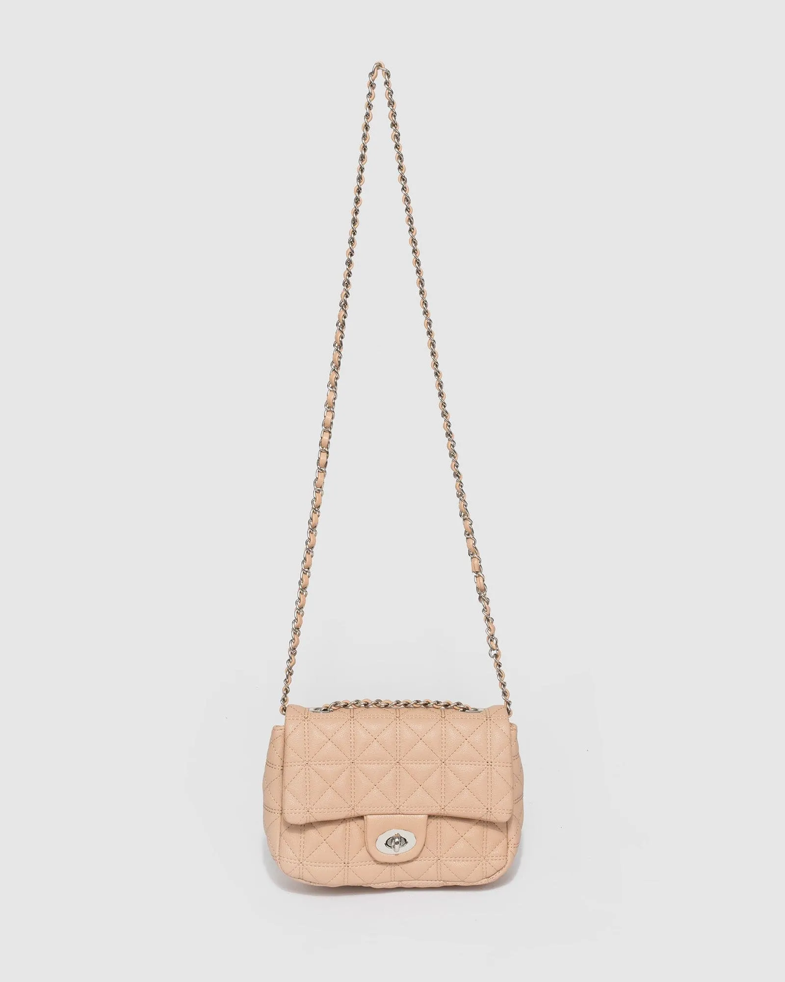 Nude Mia Quilted Crossbody Bag