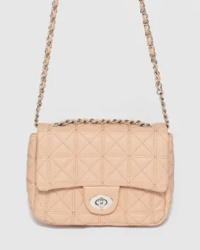Nude Mia Quilted Crossbody Bag