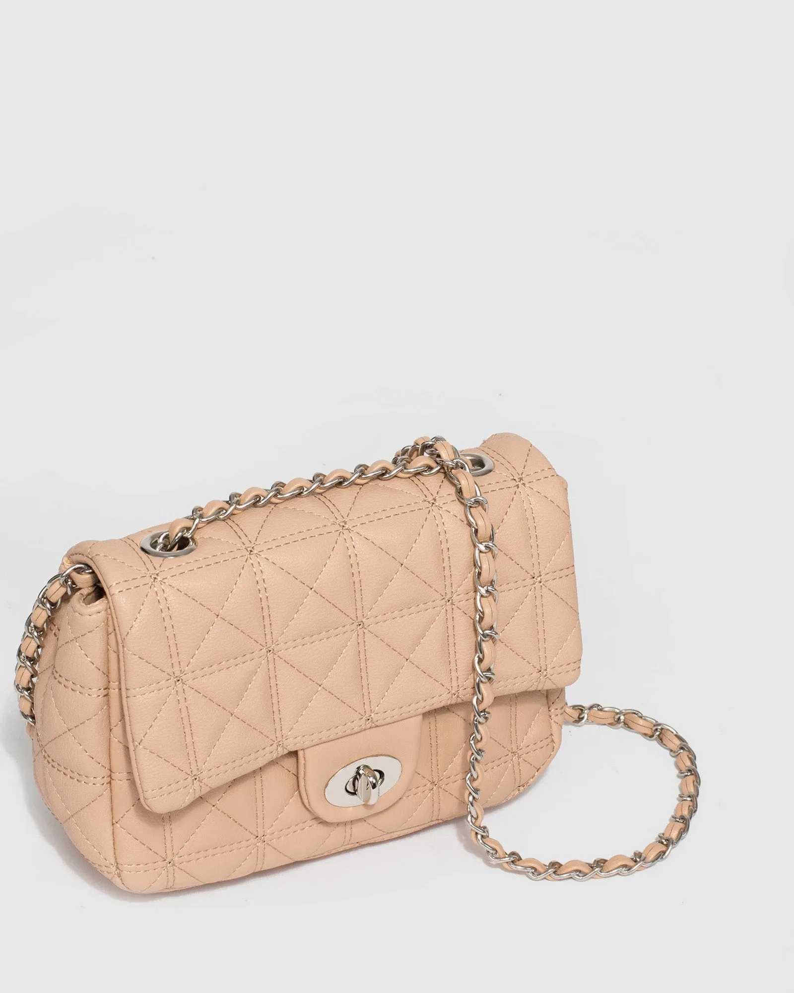 Nude Mia Quilted Crossbody Bag