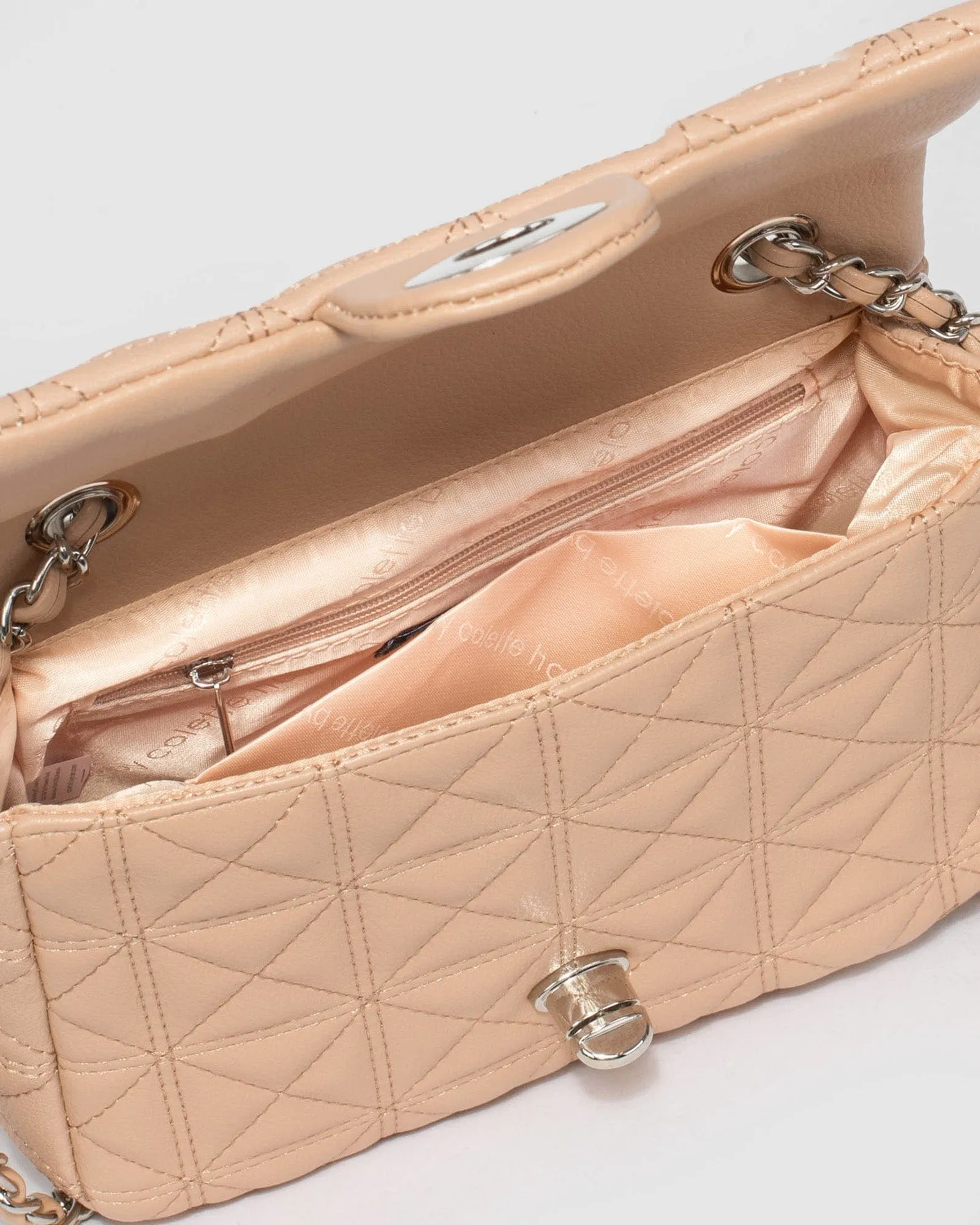 Nude Mia Quilted Crossbody Bag