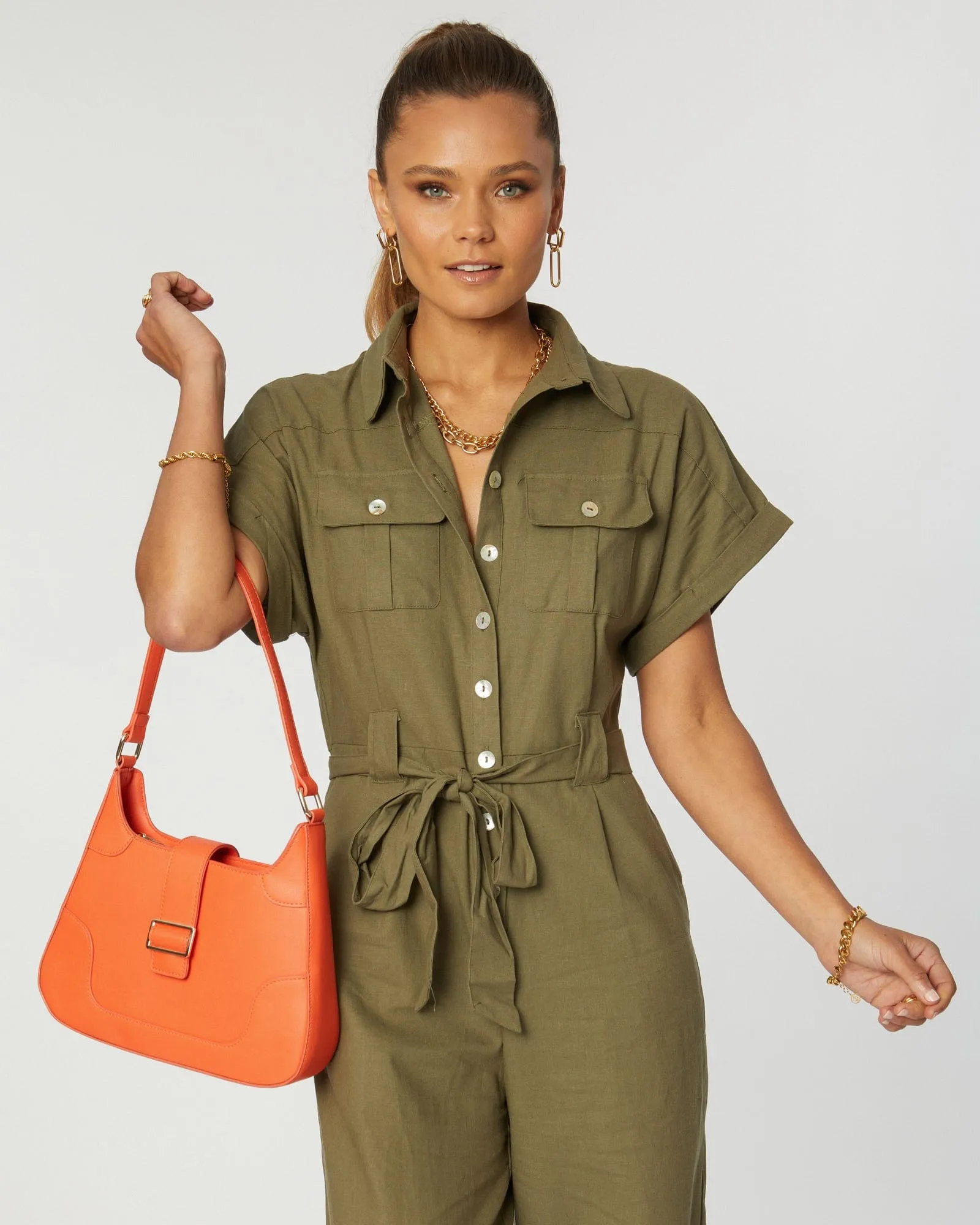 Orange Aisling Shoulder Bag